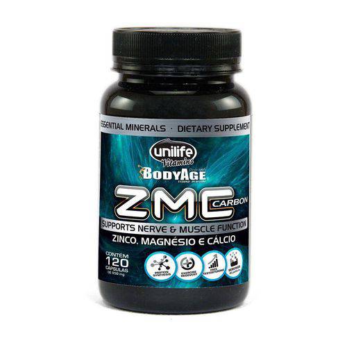 Cálcio, Magnésio e Zinco Zmc Carbon 120 Capsulas