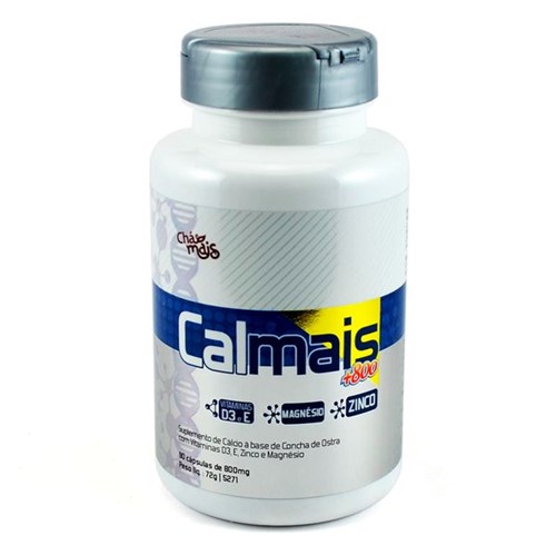 Cálcio Magnésio Zinco Vitamina D e E 90 Cáps 800mg