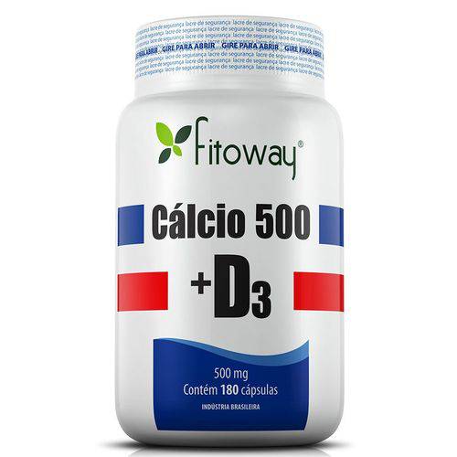 Cálcio + Vitamina D3 - Fitoway - 180 Cápsulas