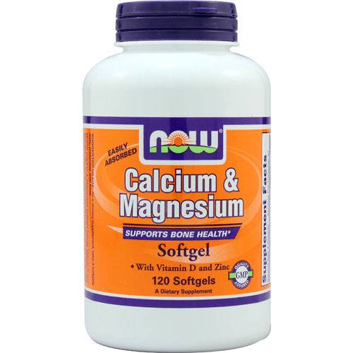 Calcium & Magnesium (Cálcio e Magnésio) 120 Softgels - Now Foods