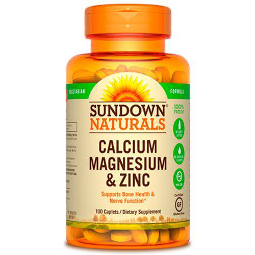 Calcium, Magnesium & Zinco (100 Caps) - Sundown Naturals