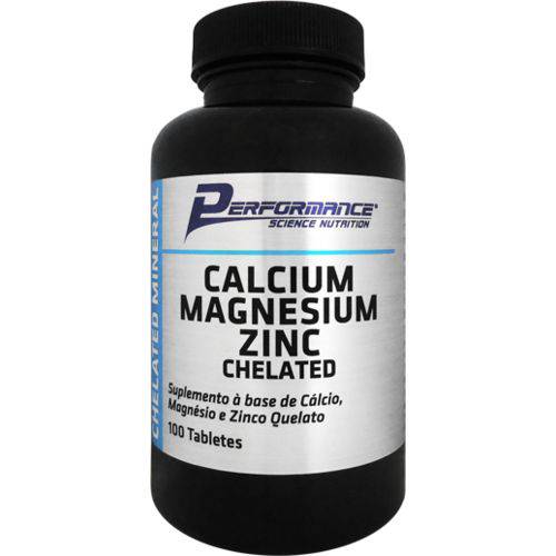 Calcium Magnezium Zinc - 100 Tabletes - Performance Nutrition
