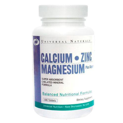 Calcium Zinc Magnesium 100 Tabletes - Universal Nutrition
