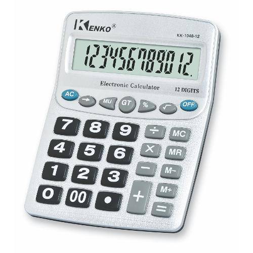 Calculadora 12 Dígitos Eletrônica Kenko Kk-1048-12