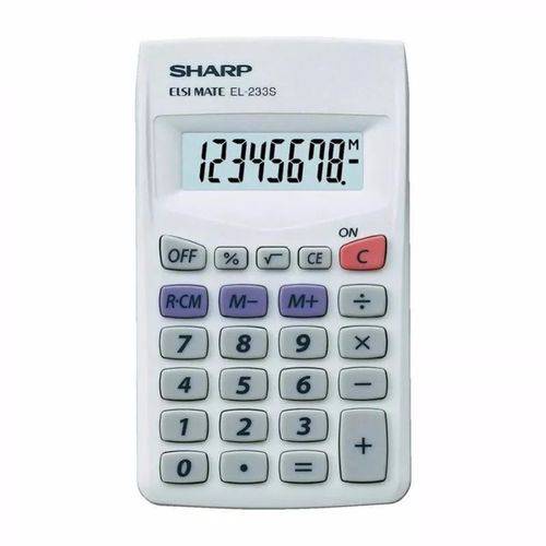 Calculadora 4 Operações 8 Dígitos - Sharp El-233sb