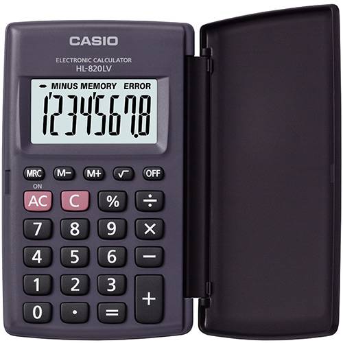 Calculadora Básica 8 Dígitos HL-820LV - Casio