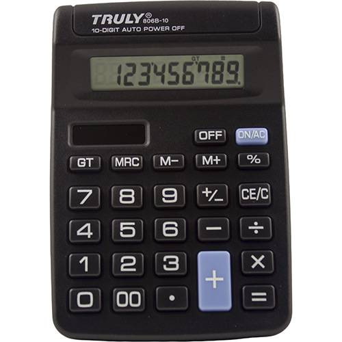 Calculadora Básica 806B-10 Truly - Preta
