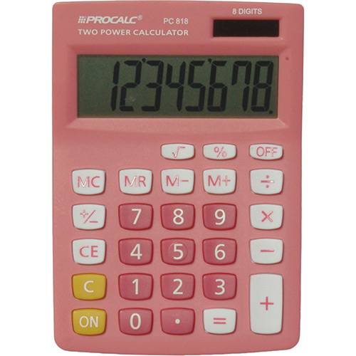 Calculadora Básica Procalc - Rosa