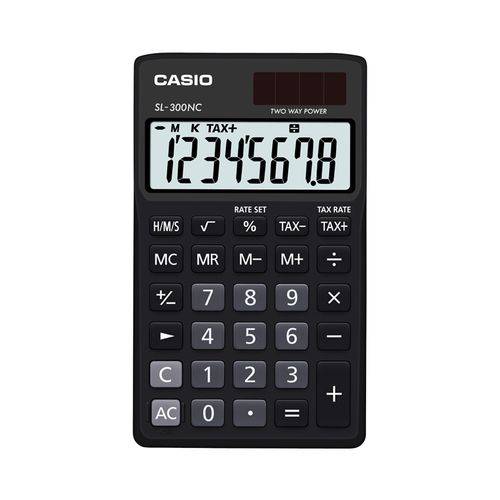 Calculadora Bolso 8 Digitos Sl-300nc-bk Preta Casio