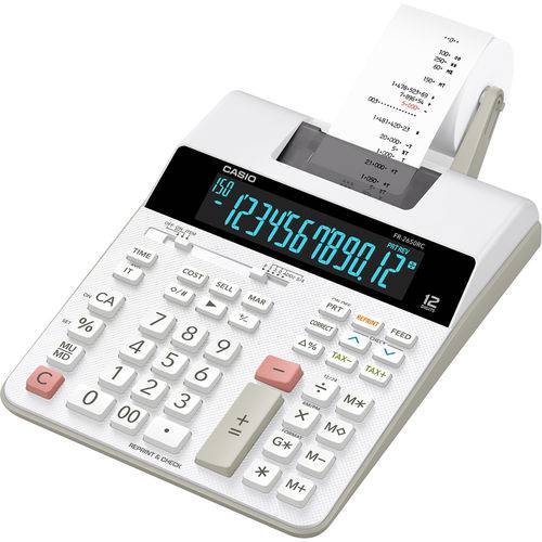 Calculadora Casio com Impressora 12 Dígitos Fr-2650rc - Branco