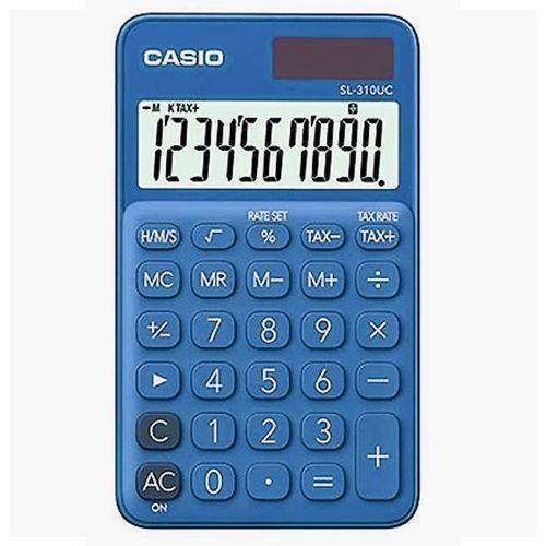 Calculadora Casio de Bolso 10 Dígitos SL-310UC-BU - Azul