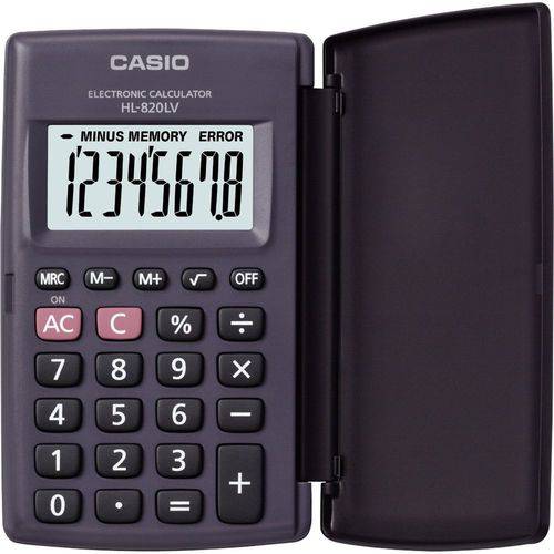 Calculadora Casio HL-820LV-BK 8 Digitos