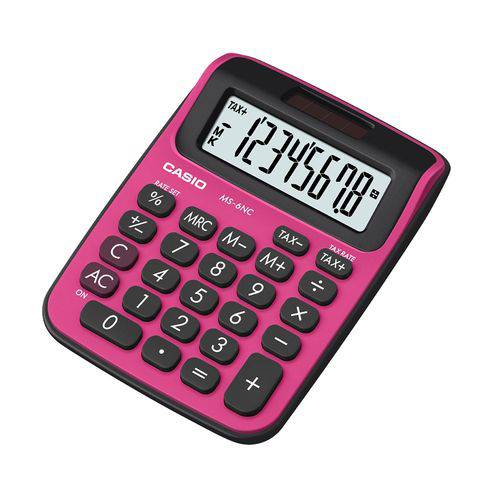 Calculadora Casio Mesa 8 Dígitos Pink MS-6NC-BRD MS-6NC-BRD