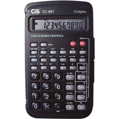 Calculadora Cientifica 10 Digitos Mod.c-401 C/capa
