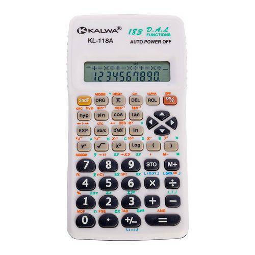 Calculadora Cientifica 183 Funções 10 Dígitos Kalwa Kl-118a