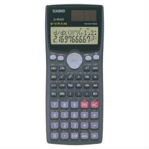 Calculadora Científica Casio Fx-991ms 401 Funções Visor 2 Linhas - Preto