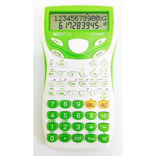 Calculadora Científica Hoopson PS88Ms Verde
