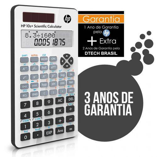 Calculadora Científica HP 10S+ - 240 Funções - Português - Homologada - 3 Anos de Garantia