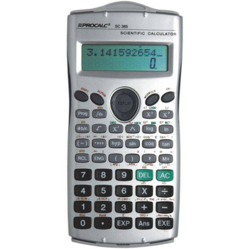 Calculadora Cientifica Programável 10 Dígitos + 2 Sc365 279 Funções Procalc
