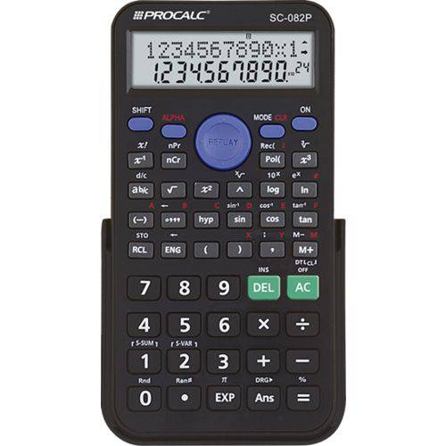 Calculadora Cientifica Programável 10 Dígitos + 2 Sc82p 240 Funções Procalc