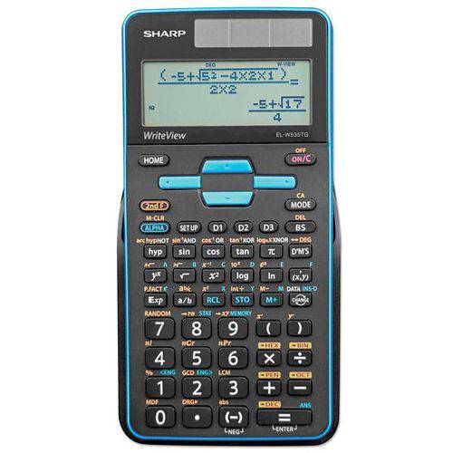 Calculadora Científica Sharp El-w535tgb-bl com 422 Funções - Preta-azul