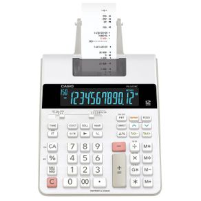 Calculadora com Bobina Casio FR-2650RC-B-DC Display LCD Branca