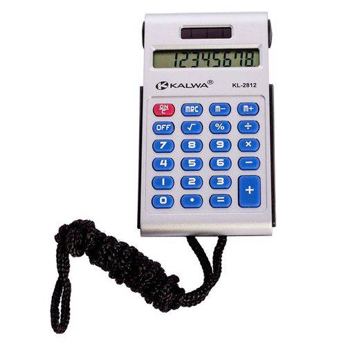 Calculadora com Cordão 8 Dígitos Kalwa Kl-2812