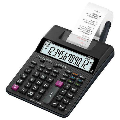 Calculadora com Impressora Casio Hr-100rc com Função de Relógio e Calendário - P