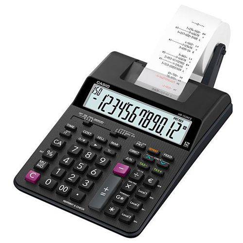 Calculadora com Impressora Casio Hr-150rc com Função de Relógio e Calendário - P