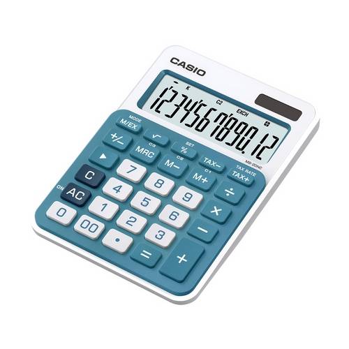 Calculadora Compacta de Mesa com Visor Amplo de 12 Dígitos - Casio