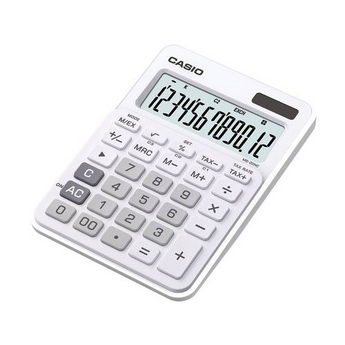 Calculadora Compacta de Mesa com Visor Amplo de 12 Dígitos - Casio
