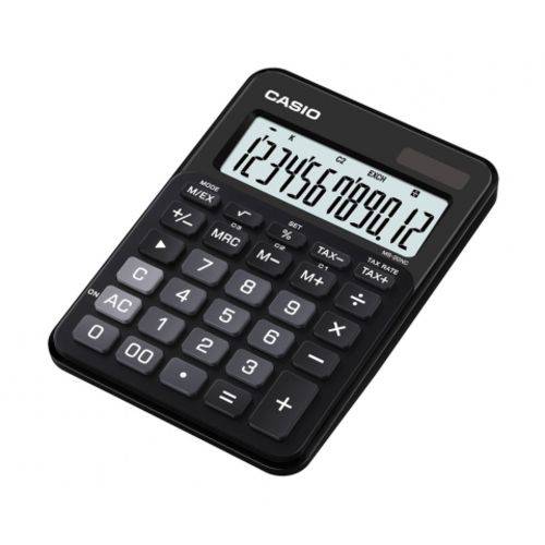 Calculadora Compacta de Mesa com Visor Amplo de 12 Dígitos