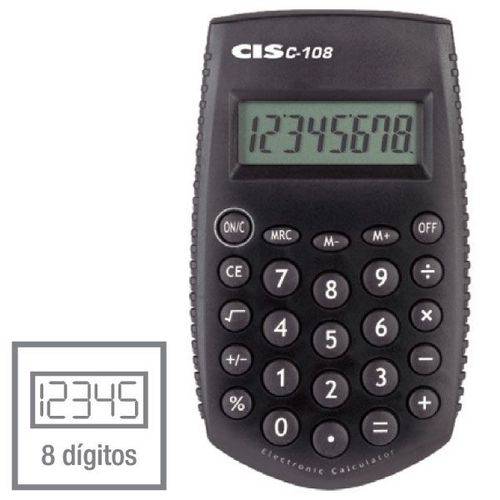 Calculadora de Bolso 08 Dig.mod.c-108/capa 5,5x9,5