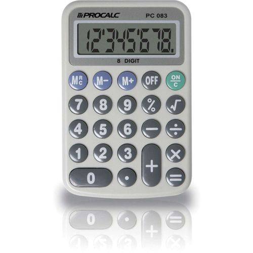 Calculadora de Bolso 08 Digitos Mod.pc083 Procalc Unidade