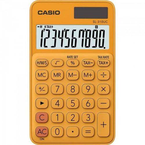 Calculadora de Bolso 10 Digitos SL-310UC-RG Laranja Casio
