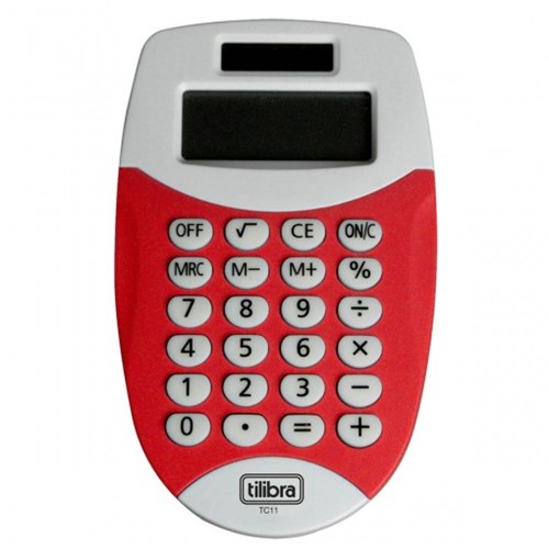 Calculadora de Bolso 8 Dígitos Pequena TC11 Vermelha 236322
