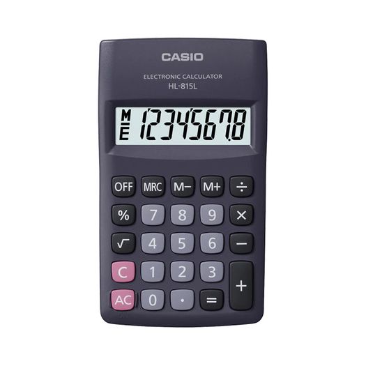 Calculadora de Bolso 8 Digitos Preta (Hl-815l-Bk-S4-Dp) - Casio