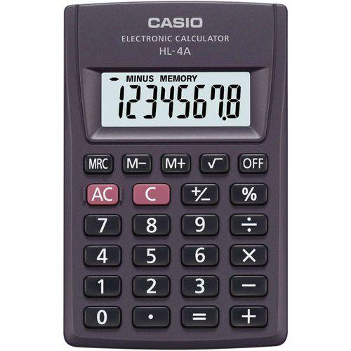 Calculadora de Bolso 8digitos Pratica Preta Casio/ Calculadora Unidade