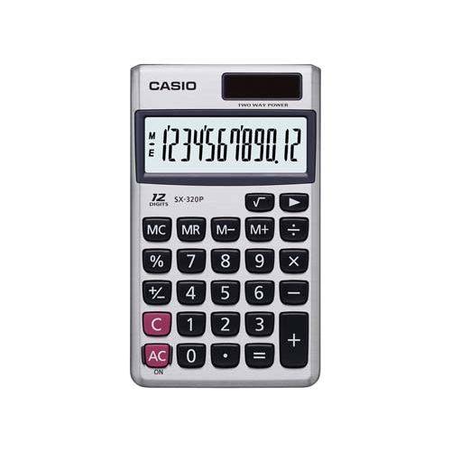 Calculadora de Bolso Casio 12 Dígitos - Sx-320P