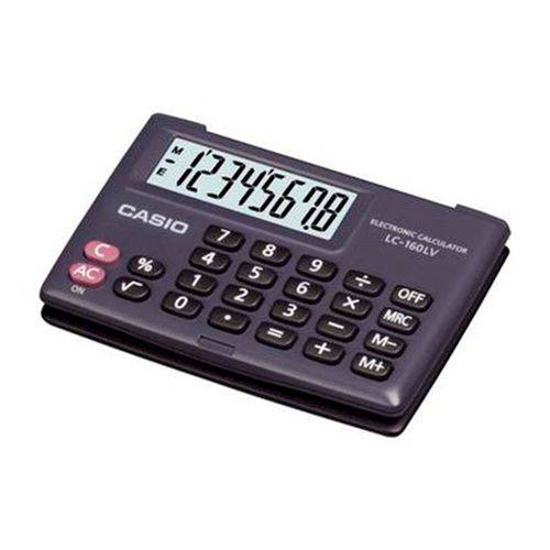 Calculadora de Bolso Casio 8 Dígitos Lc-160lv-bk-s4 - Preto
