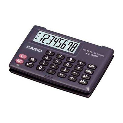 Calculadora de Bolso Casio 8 Dígitos Lc-160lv-bk-s4