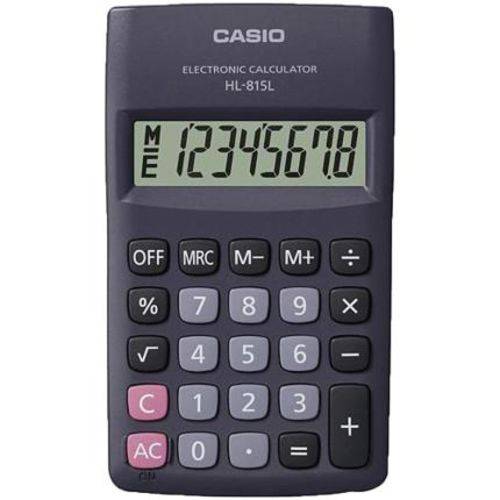 Calculadora de Bolso Casio Hl-815L-Bk-S4-Dp