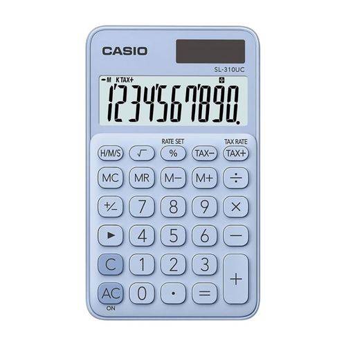 Calculadora de Bolso Casio SL-310UC-LB 10 Dígitos Azul