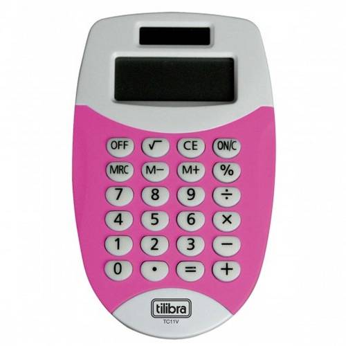 Calculadora de Bolso Rosa Tc11 Tilibra