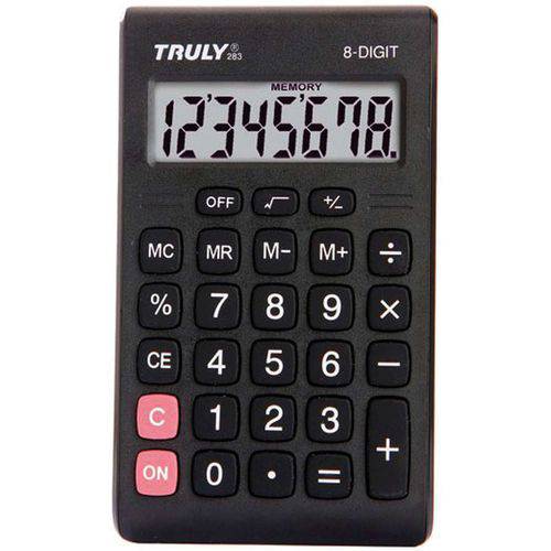 Calculadora de Bolso Trully 8 Digitos Mod.283 Procalc Unidade