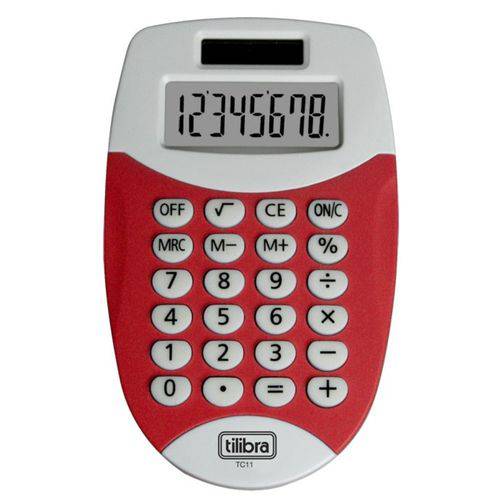 Calculadora de Bolso Vermelha Tc11 Tilibra
