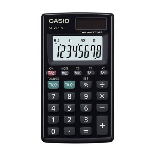 Calculadora de Bolso Vertical com Visor de 8 Dígitos - Casio