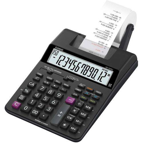 Calculadora de Impressao 12 Dig. Reimpressao Bivolt Pr. Casio Unidade