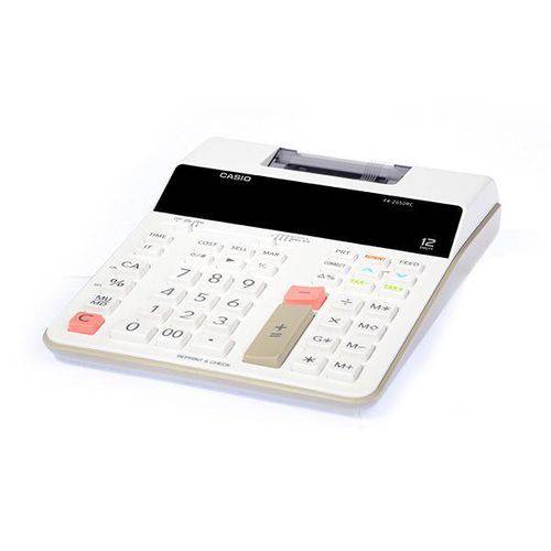 Calculadora de Impressão Casio Fr-2650RC de 12 Dígitos Bivolt - Branco