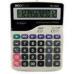 Calculadora de Mesa 12 Dígitos Bateria Preta/cinza Hoopson